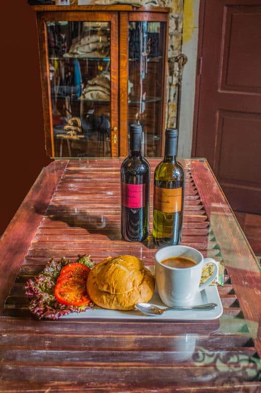  Casa Sucre Coffeehouse serves coffee, wine, and sandwiches