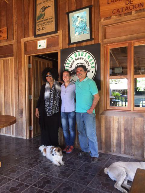 Sherman couple visiting Finca Hatmann in Volcan, Panama