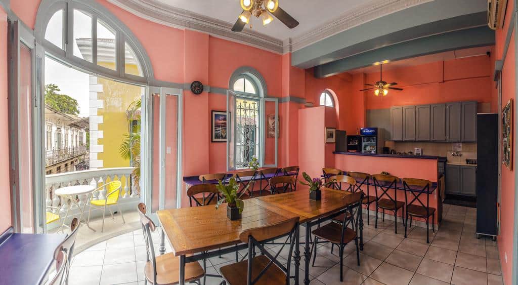 Dining and kitchen area of Magnolia Inn