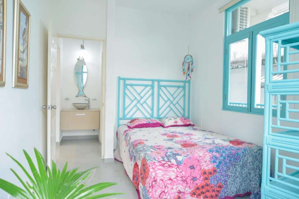 dormitorio del apartamento 2A en Flor de Lirio Casco Viejo