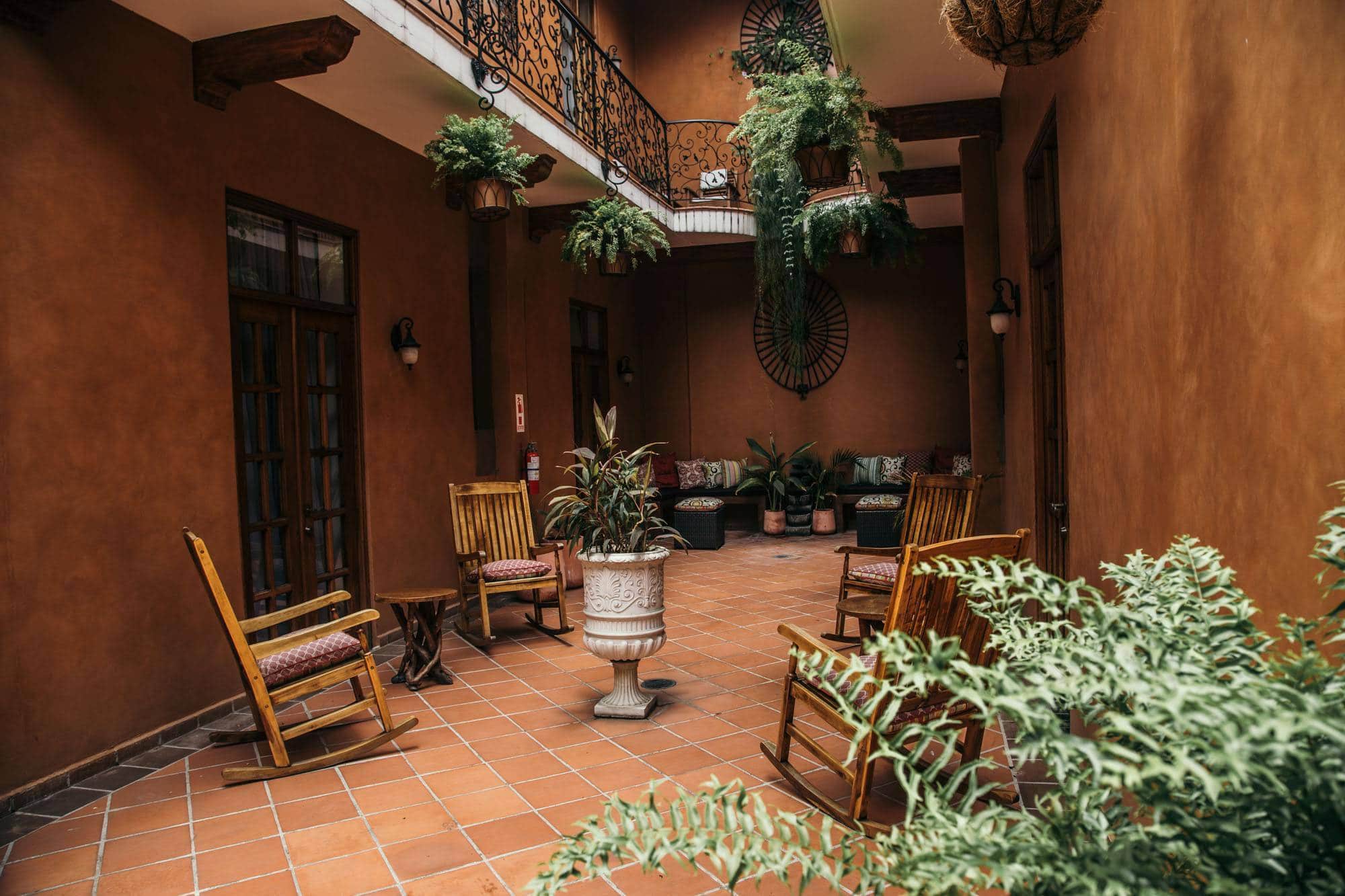 La Isabela Suites has a Gorgeous Spanish Style Courtyard with Plants